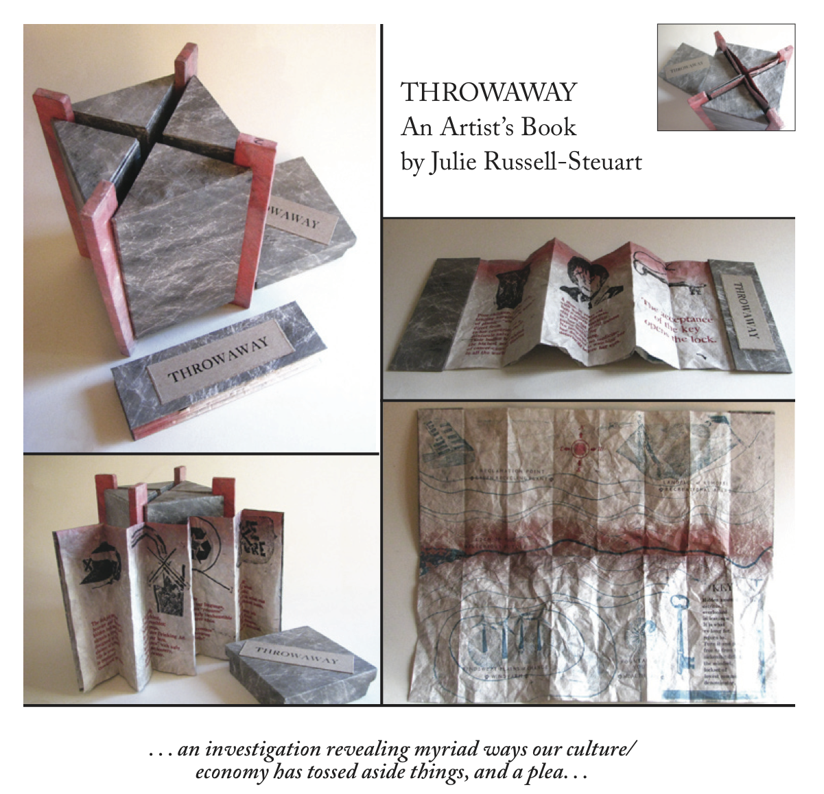 Throwaway, an artist's book by Julie Russell-Steuart 
