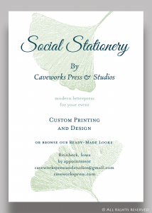 © Caveworks Press & Studios Social Stationery